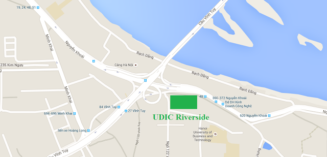 Vị trí dự án chung cư Udic Riverside