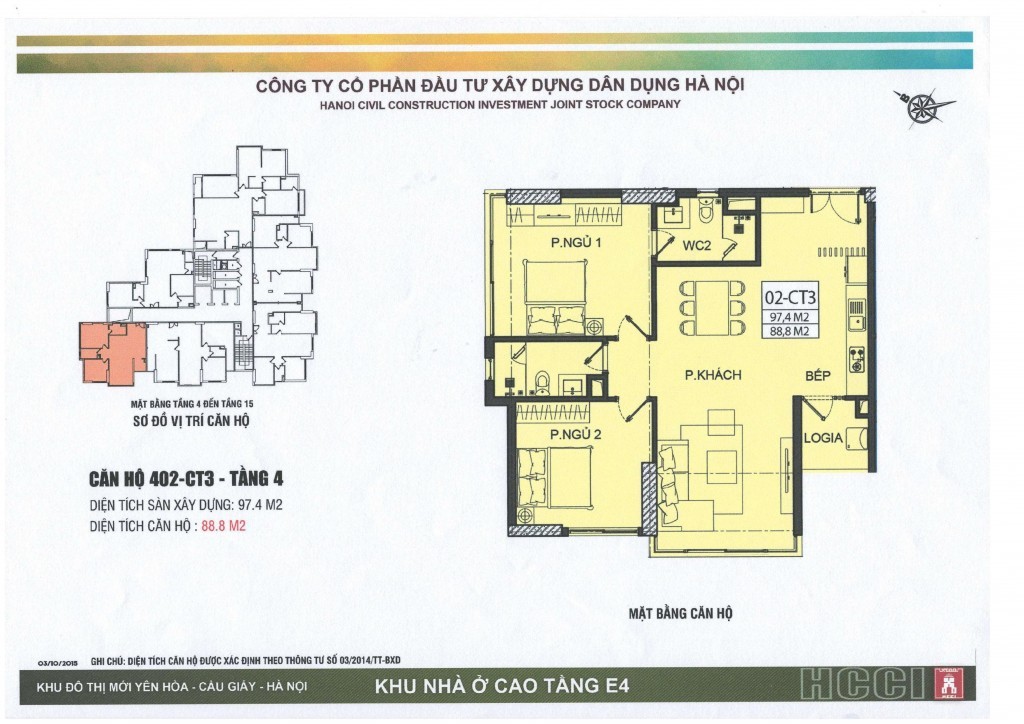 CT3 tầng 4 - 15 căn số 2