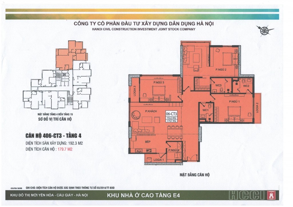 CT3 tầng 4 - 15 căn số 6
