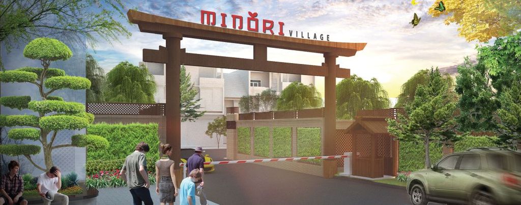 cổng vào dự án minori village