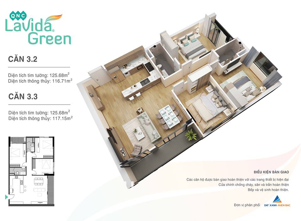 thiết kế căn hộ chung cư lavida green phố nối