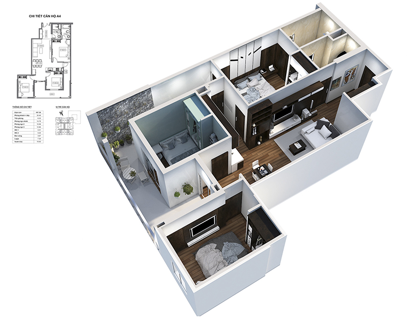 thiết kế căn hộ bid residence