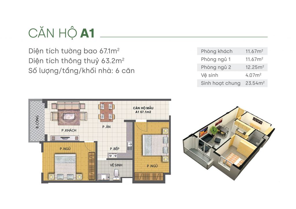 thiết kế căn hộ green homes
