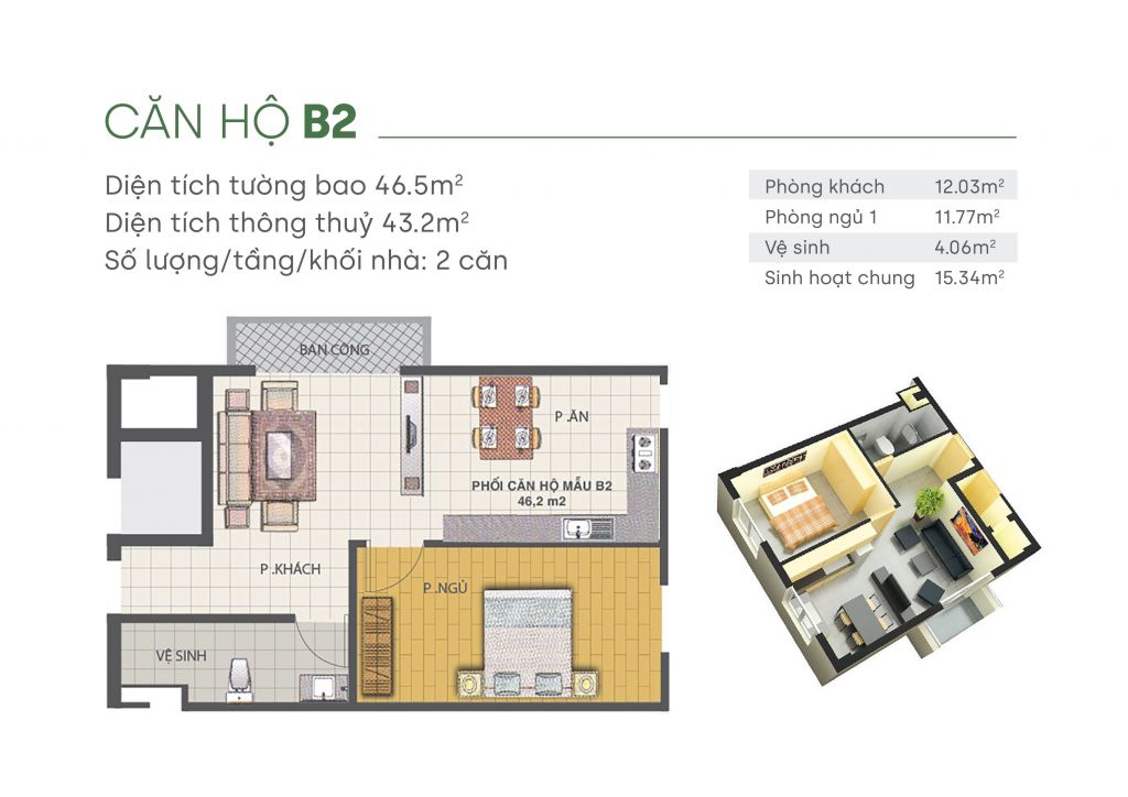thiết kế căn hộ green homes