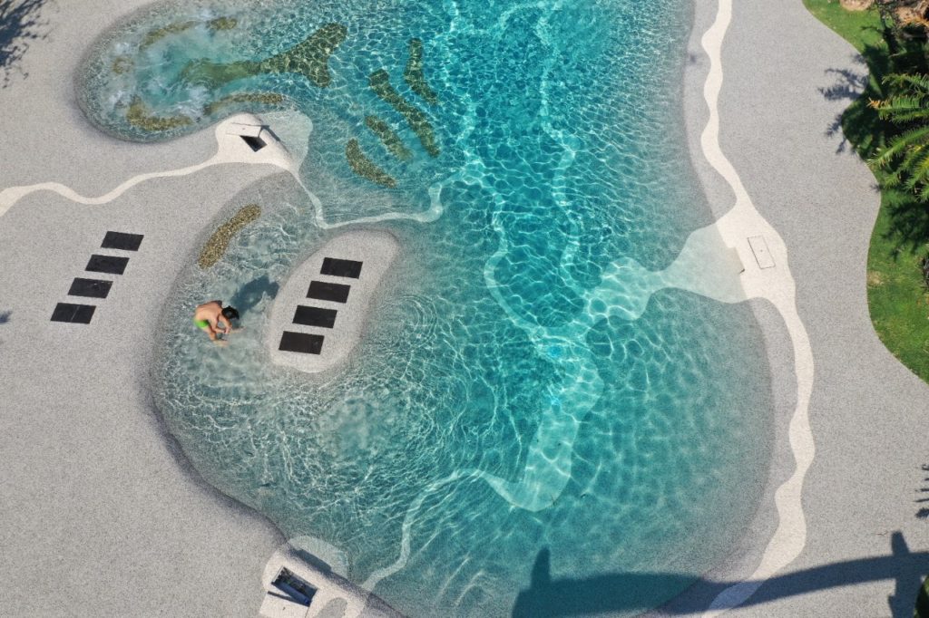 bể bơi dự án sakana resort hòa bình