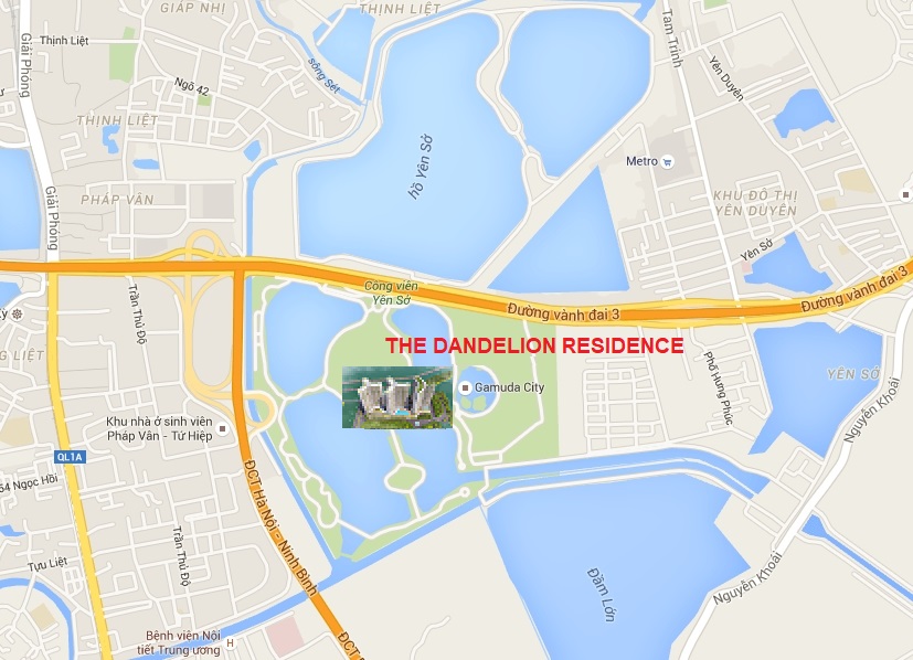 vị trí dự án the dandelion residence