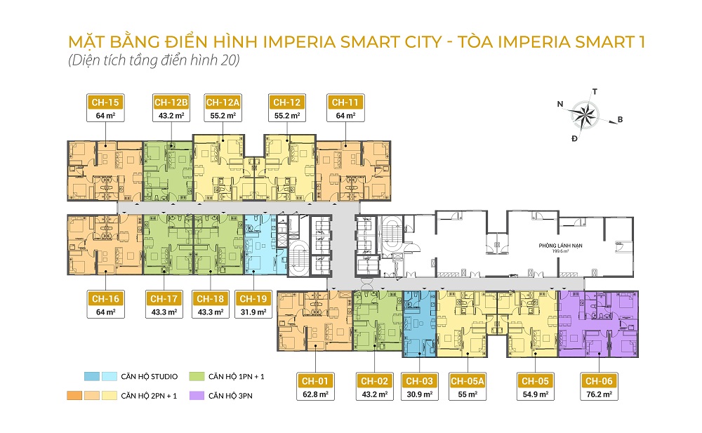 mặt bằng chung cư imperia smart city tòa IS1 tầng 20