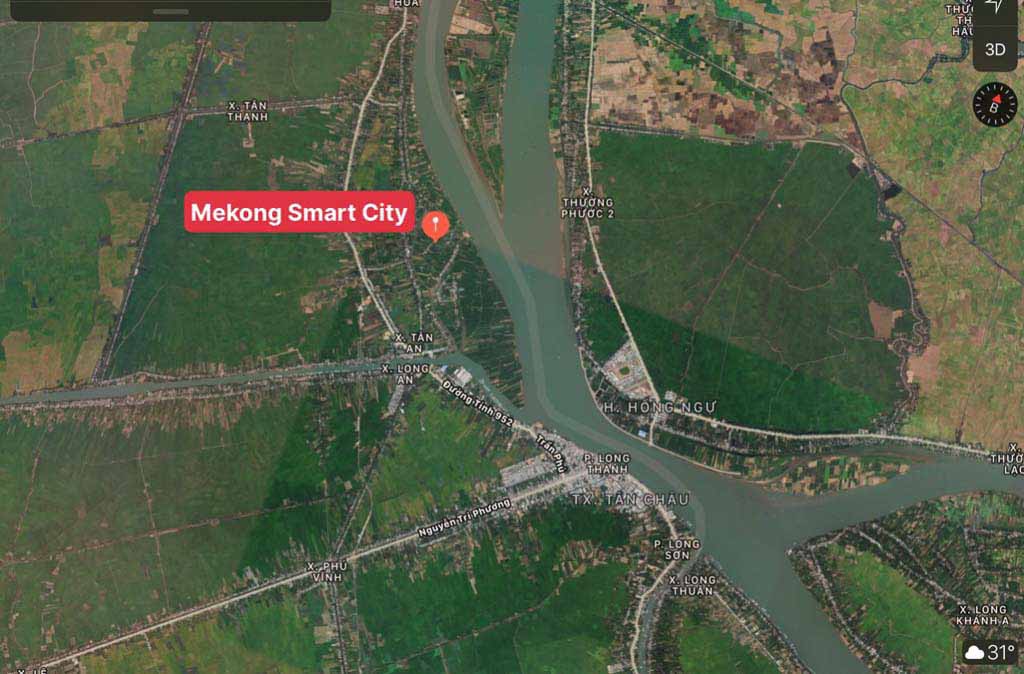 vị trí dự án mekong smart city