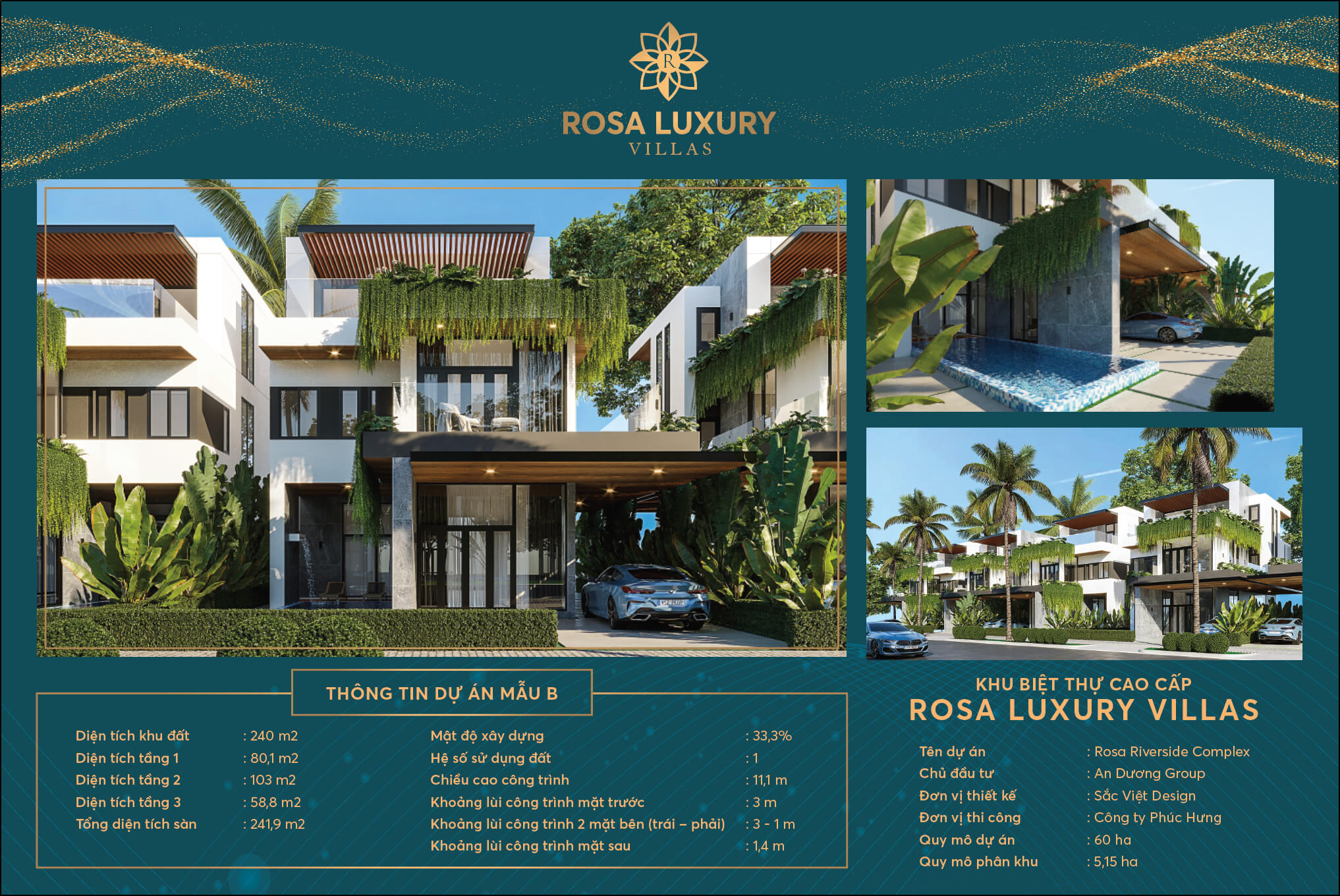 thiết kế biệt thự rosa luxury villas quảng nam mẫu b