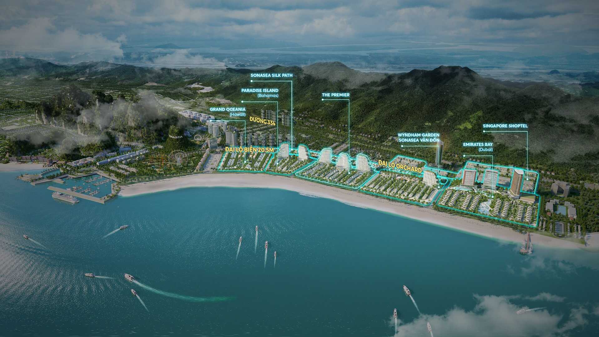 vị trí dự án the premier sonasea vân đồn harbor city
