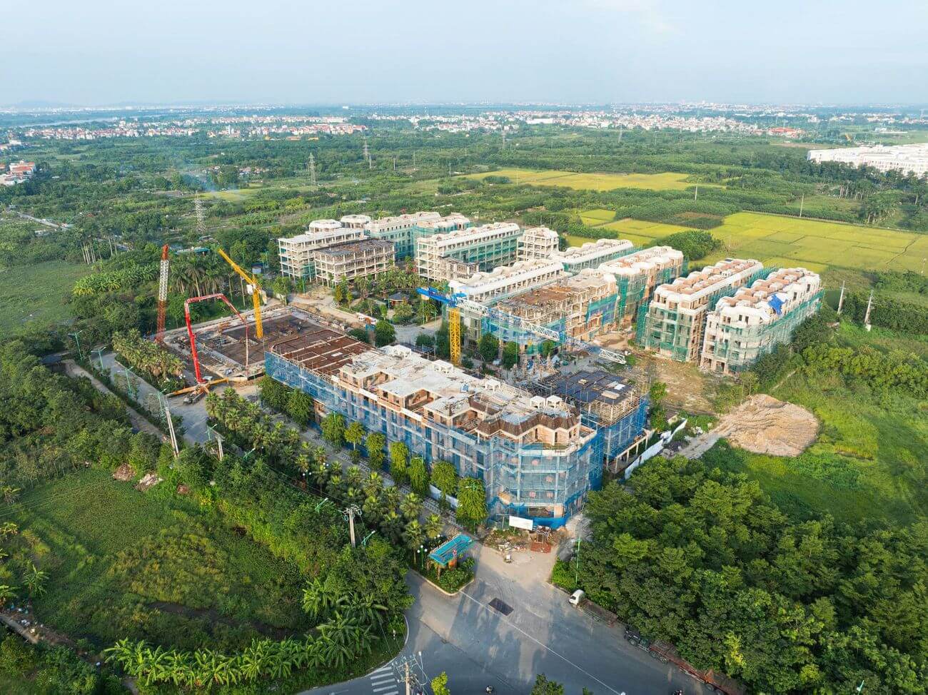 tiến độ dự án green little town gia lâm