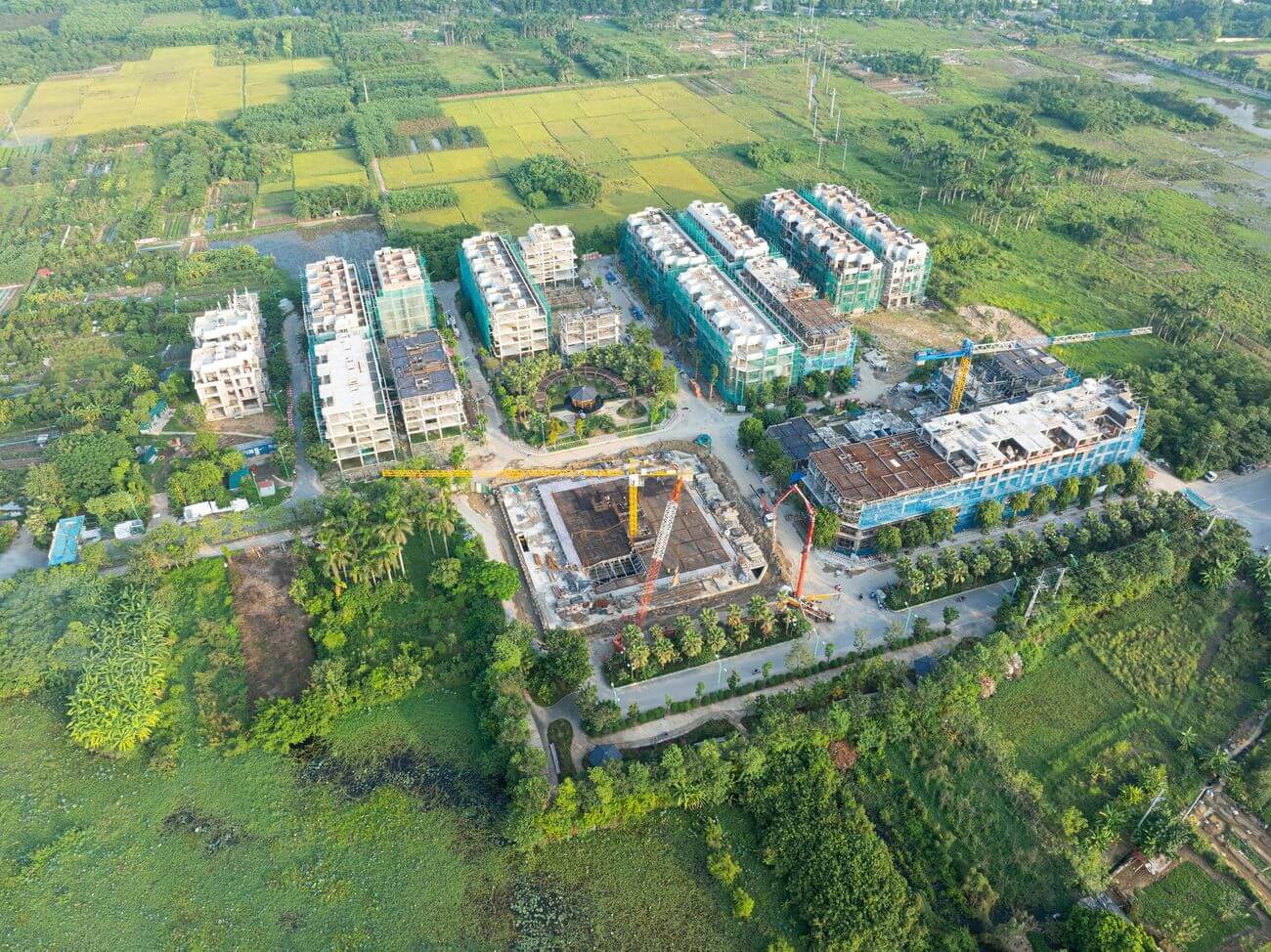 tiến độ dự án green little town gia lâm