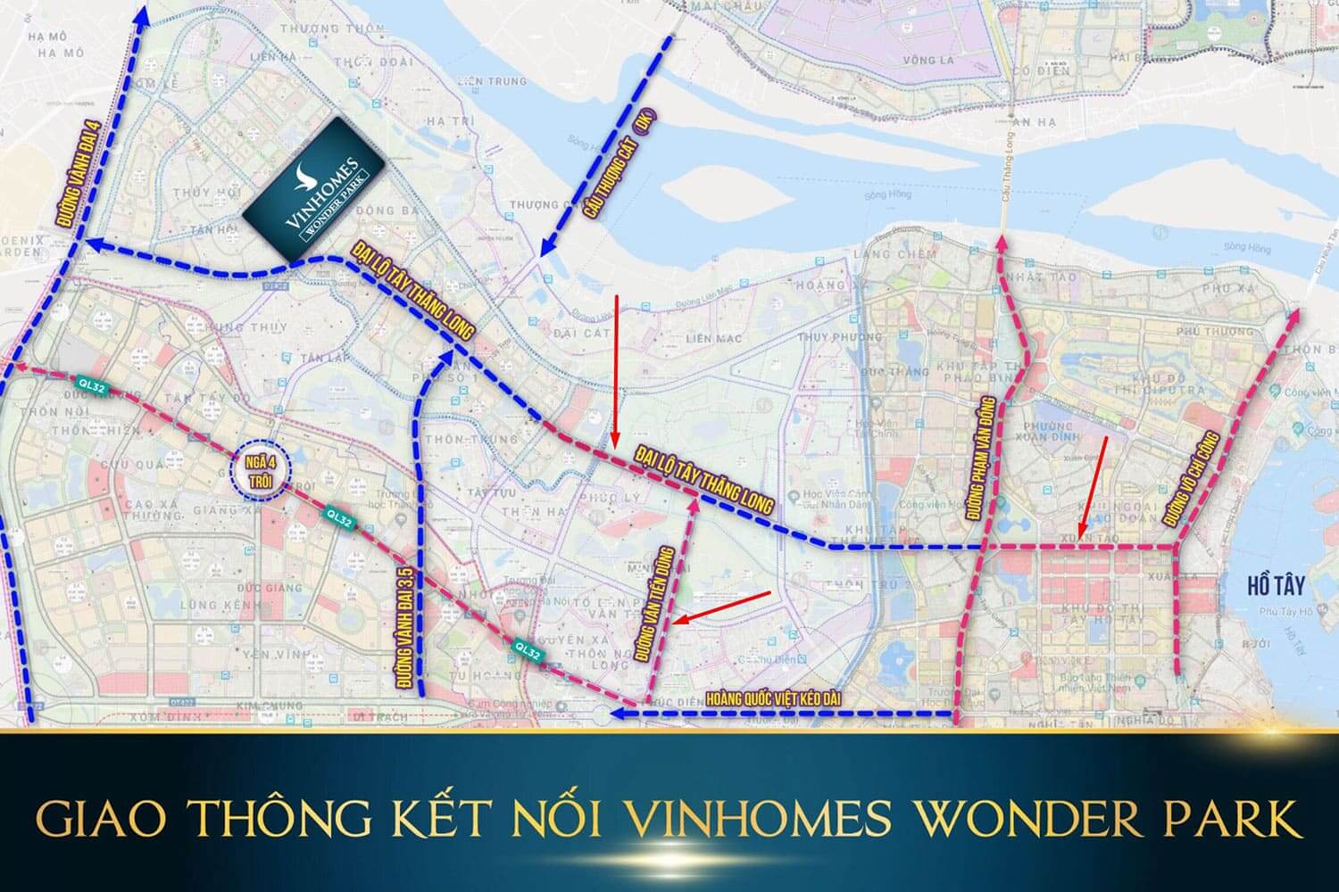 vị trí dự án vinhomes wonder city đan phượng