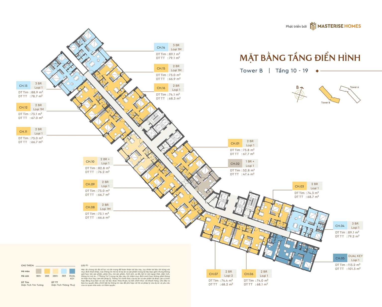 mặt bằng dự án masteri rivera đà nẵng