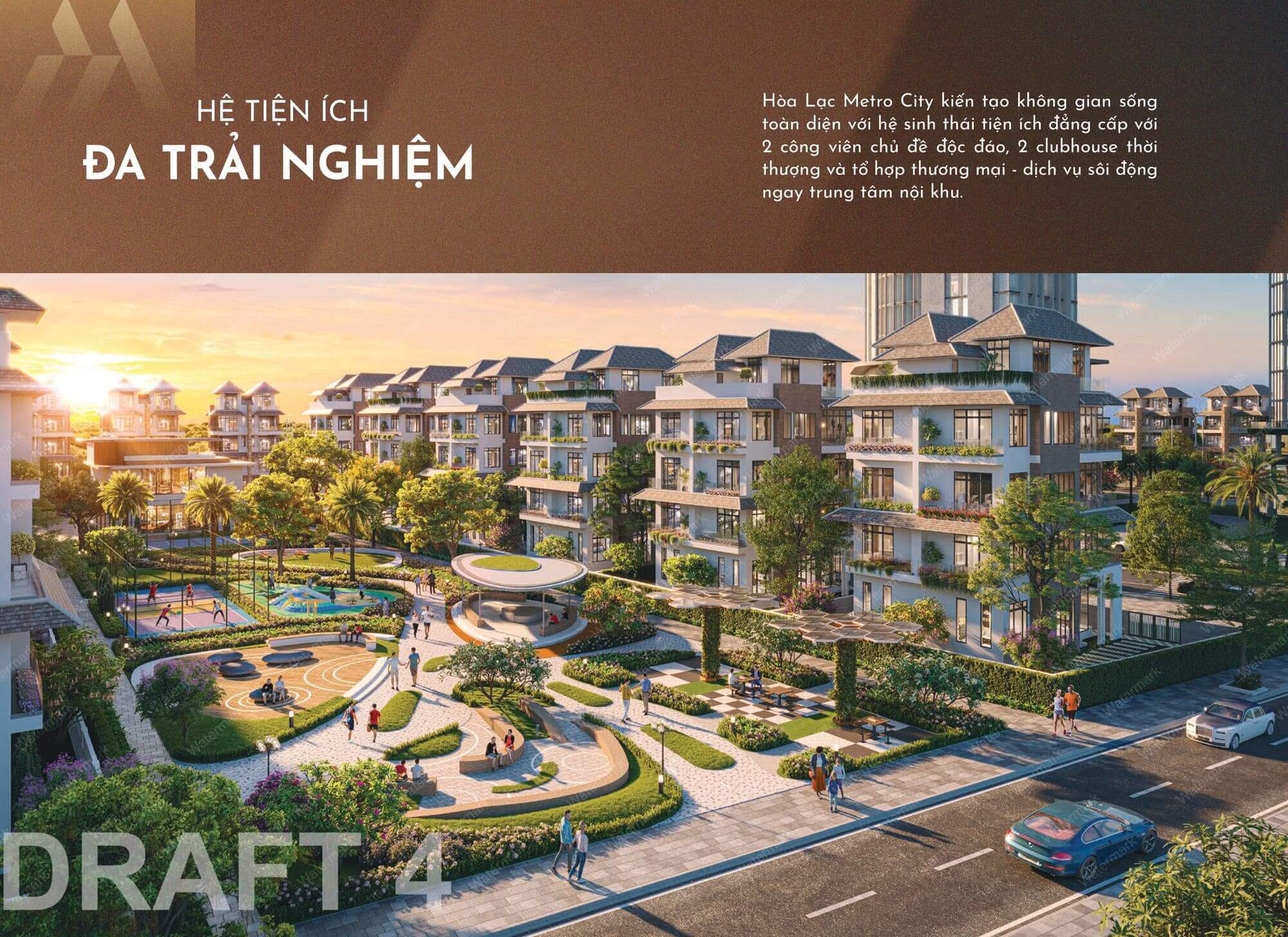 tiện ích dự án hòa lạc metro city hà nội
