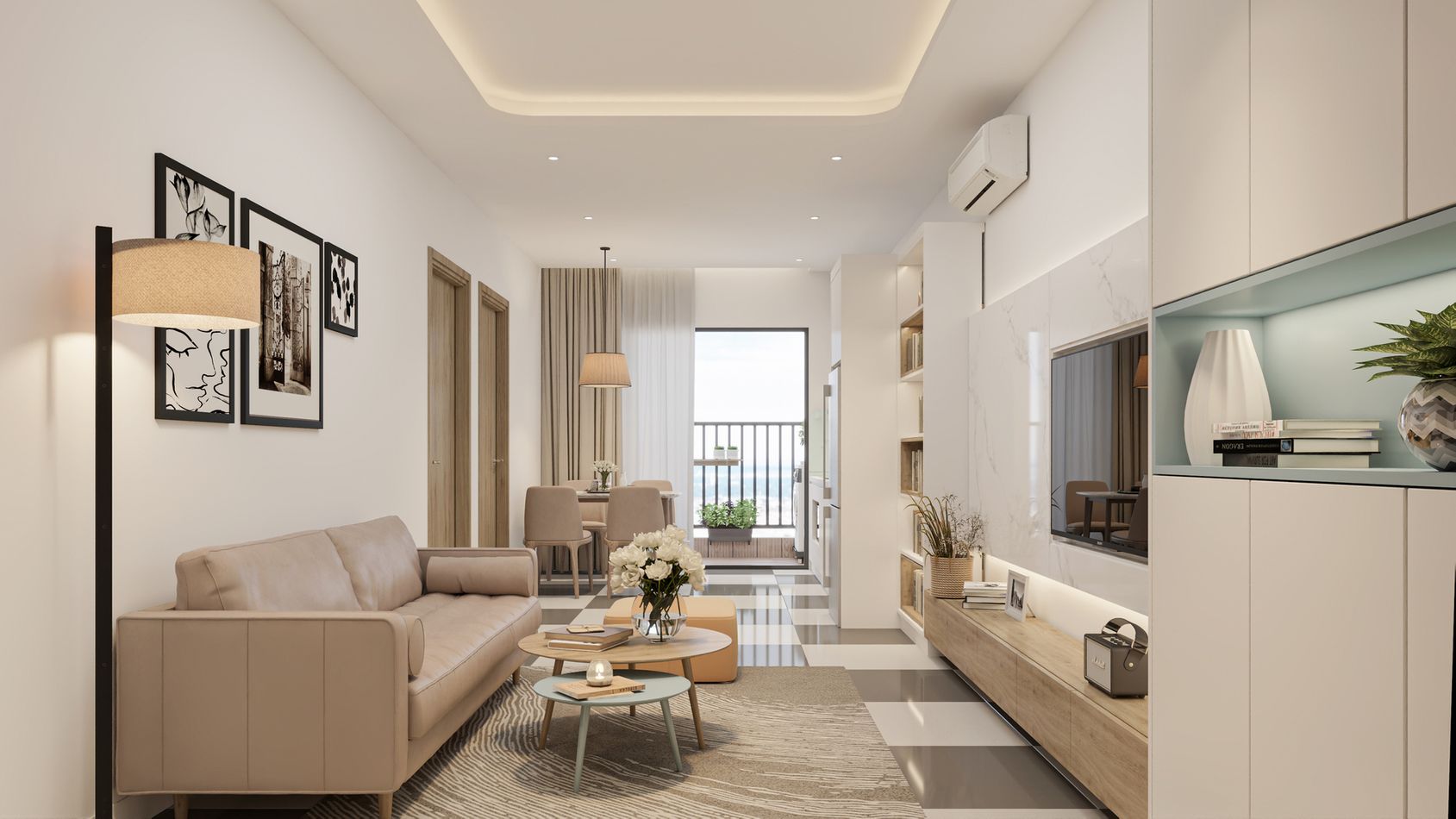 nội thất căn hộ phenikaa tower hòa lạc