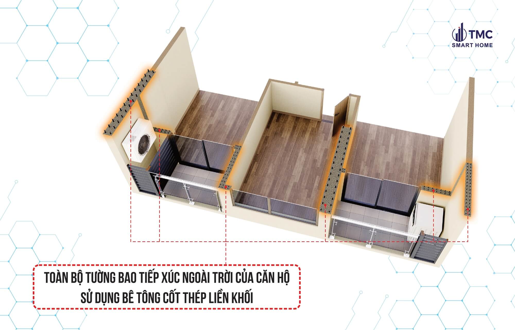 nội thất căn hộ tmc smart home cổ nhuế