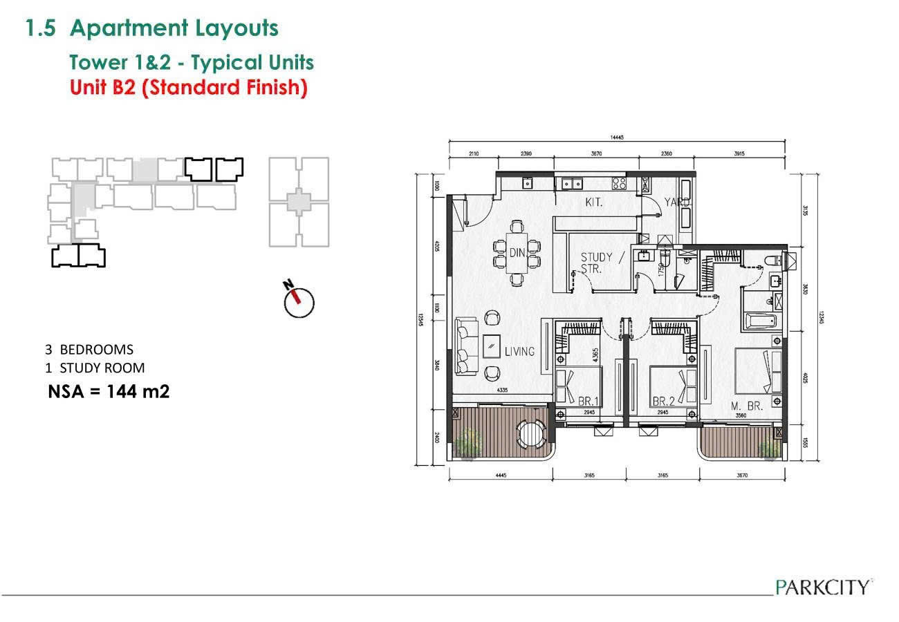 thiết kế căn hộ parc regent hà đông