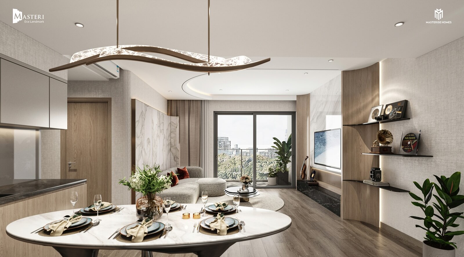 nội thất căn hộ masteri era landmark ocean park 3