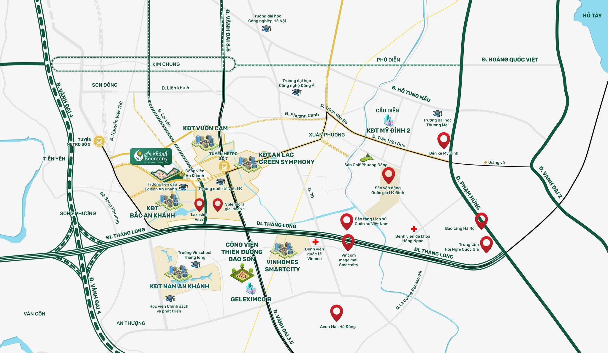 vị trí dự án an khánh economy lại yên