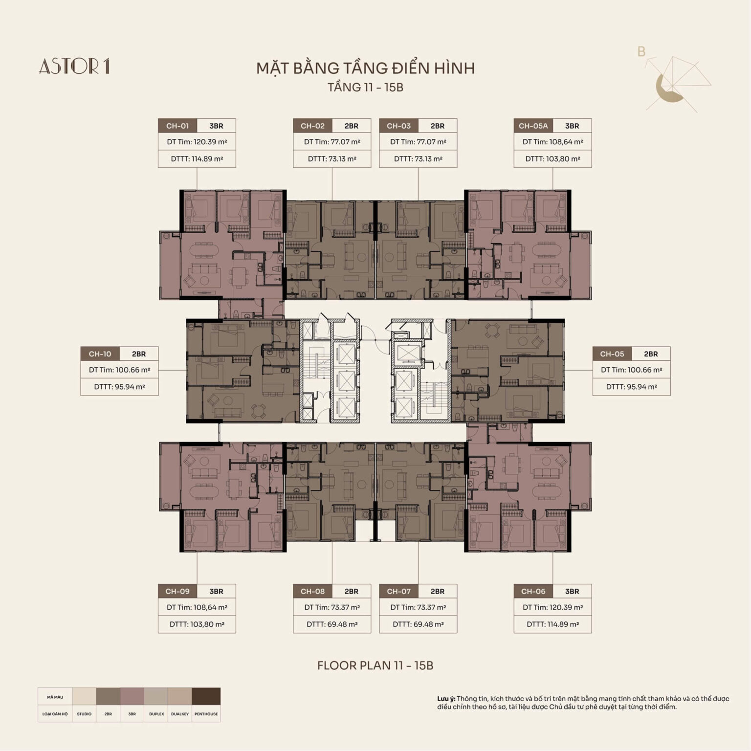 mặt bằng dự án astor 1 ia25 ciputra